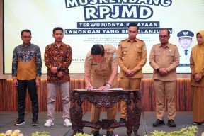 Buka Musrenbang RPJMD 2025-2029, Bupati Yuhronur Paparkan 29 Indikator Sasaran Pembangunan Lamongan