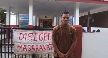 Kantor Desa Saur Saebus Disegel Warga, Program Sertifikat Tanah Mandek Sejak 2022