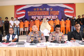 Polres Sumenep Ungkap 18 Kasus Kriminal dalam Dua Bulan, Termasuk Premanisme dan Penipuan Umrah