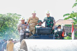 TMMD ke-124 Lamongan Resmi Dibuka di Sekaran, Fokus Pembangunan Fisik dan Non Fisik Desa