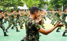 Bentengi Negeri, Prajurit Kodim Bojonegoro Asah Jurus Pencak Silat Militer
