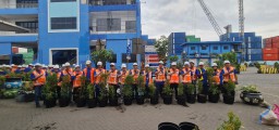 Peringati Hari Lingkungan Hidup Sedunia, PT BJTI Tanam 100 Pohon di Terminal Berlian