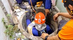 Seorang Remaja di Gresik Selamat Setelah Tercebur ke Dalam Sumur Sedalam 35 Meter