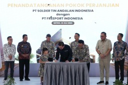 Freeport Indonesia dan Stania Jalin Kerja Sama Strategis untuk Pasokan Perak dan Timbal Domestik