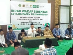 Kolaborasi Kemenag dan BPN Tulungagung: Gelar Ikrar Wakaf Serentak, Targetkan Seluruh Aset Wakaf Bersertifikat Juli Ini