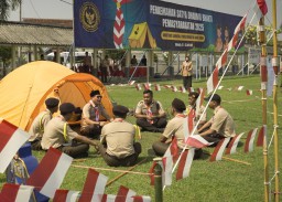 Lima Warga Binaan Lapas Bojonegoro Ikuti Perkemahan Pramuka Pemasyarakatan se-Jatim