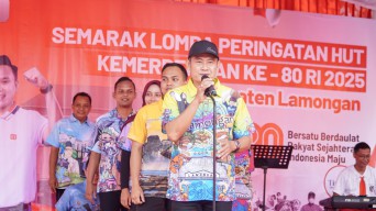 Gebyar Perayaan Kemerdekaan di Lamongan, Bupati Yes Ajak Sambut Indonesia Emas 2045