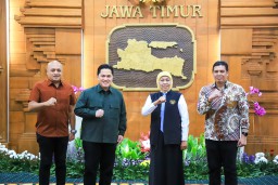 Erick Thohir Apresiasi Dukungan Gubernur Khofifah untuk PSSI dan Sepak Bola Daerah