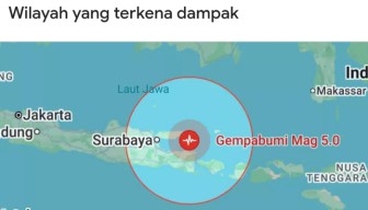 Guncangan Gempa Magnitudo 5,0 Kembali Getarkan Sumenep, BMKG Imbau Warga Tetap Waspada