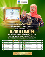 Kembali Ukir Sejarah Raih Juara Umum FLS3N 2025, Gubernur Khofifah: Bukti Pelajar Jatim Kreatif, Inovatif, dan Tangguh