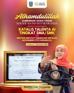 Gubernur Khofifah Raih Penghargaan Katalis Talenta AI SMA/SMK dari ITS, Tegaskan Komitmen Cetak Inovator Teknologi