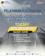 Manfaatkan Momen Mudik, Kantah ATR/BPN Tulungagung Tetap Layani Masyarakat Selama Libur Nataru