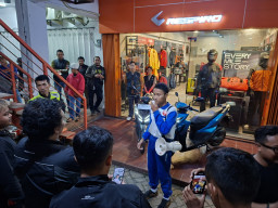 MPM Honda Jatim Gelar Night Ride Bareng Komunitas Malang-Blitar, Uji Performa Vario 125 di Malam Hari