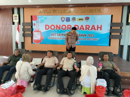 Peringati HUT Satpam ke-45, Polres Gresik Gelar Donor Darah untuk Kemanusiaan