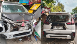 Petaka Sopir Mengantuk, Xpander Seruduk Motor, PKL, hingga Warung Sembako di Sumenep