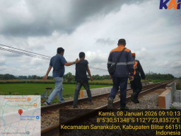 Bahaya, Pria Ini Curi 108 Baut Penambat Rel KA di Blitar