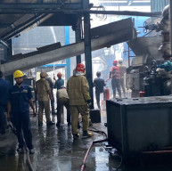 Mesin Boiler Pabrik Terbakar di Kawasan Maspion Barat, Damkar Gresik Pastikan Kondisi Aman