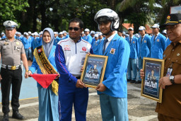 MPM Honda Jatim Dukung Program HELMON Polres Pasuruan