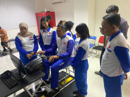 MPM Honda Jatim Ajak Keluarga Jurnalis Ikuti Kelas Basic Berkendara Aman