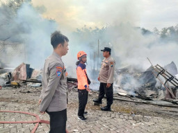 Gudang di Sidoarjo Terbakar, Lima Ekor Ternak Jadi Kambing Guling