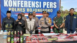 Hasil Operasi Pekat Semeru 2026, Polres Bojonegoro Amankan 101 Tersangka Penyakit Masyarakat