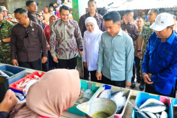 Gubernur Khofifah Dampingi Wapres Gibran Tinjau Pasar Gelondong Gede Tuban