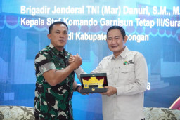 Terima Kunjungan Kaskogartap III/Surabaya, Bupati Yes Komitmen Perkuat Sinergi Keamanan dan Potensi Agro-Maritim