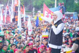 Gubernur dan Forkopimda Jatim Bersama Ribuan Buruh Peringati May Day 2026