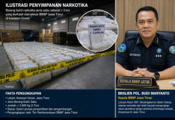 BNNP Jawa Timur Ungkap Peredaran 3 Ton Sabu di Gresik