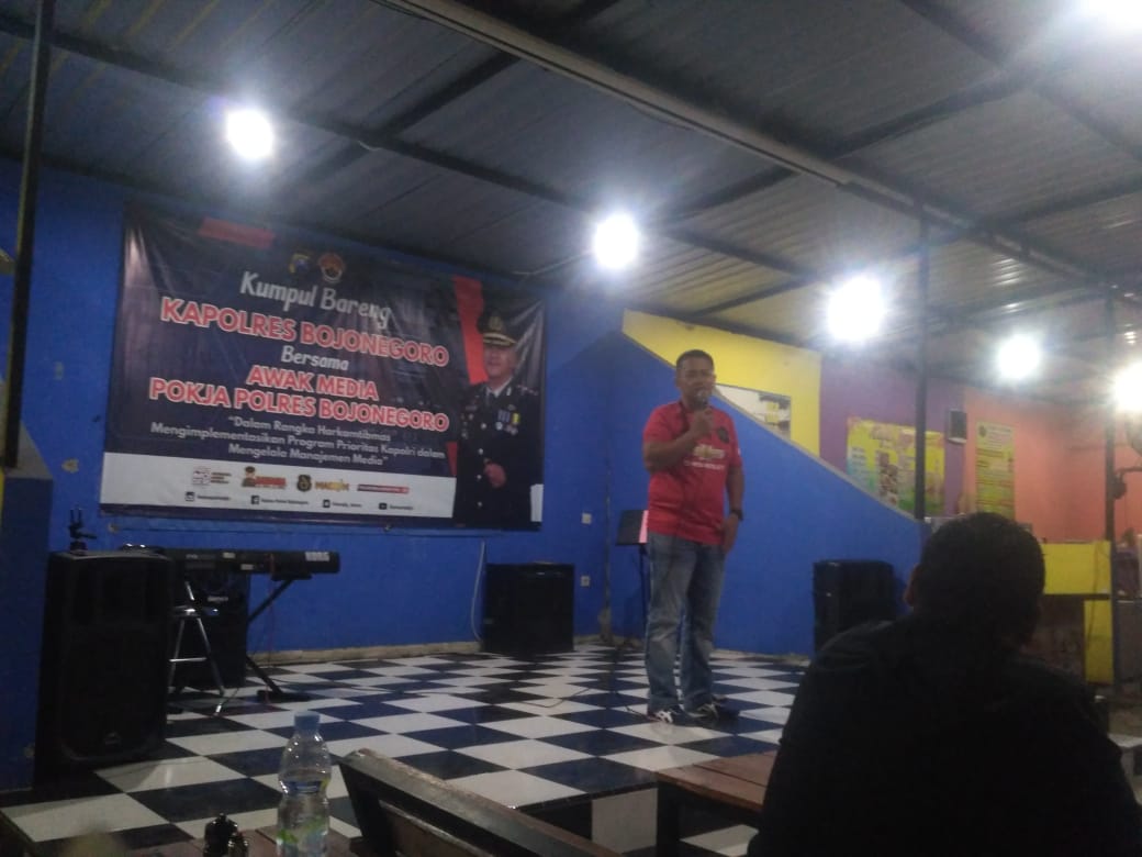 Tingkatkan Kinerja, Kapolres Bojonegoro Ngopi Bareng Wartawan