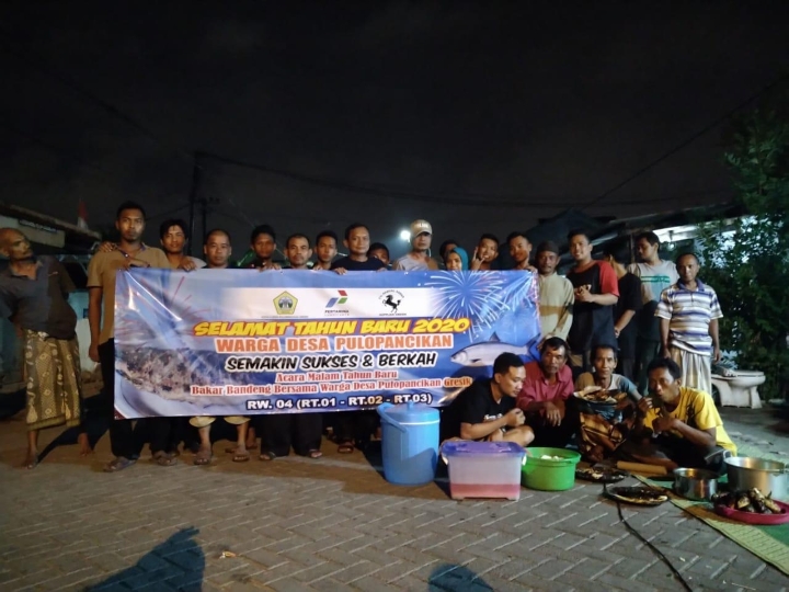 Hasil BUMDes Memuaskan, Warga Gelar Syukuran di Malam Tahun Baru 2020