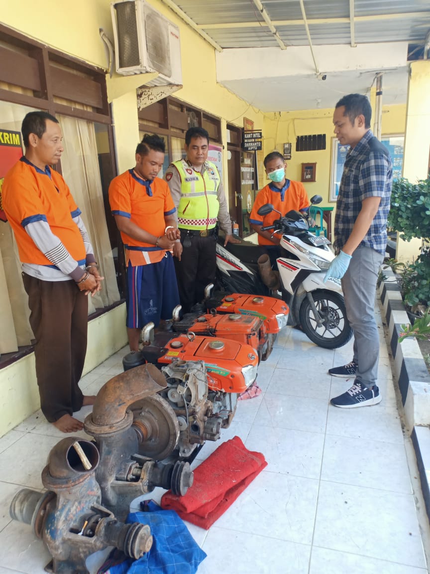 Beraksi di 30 TKP, Maling Spesialis Diesel Traktor Diamankan Polisi
