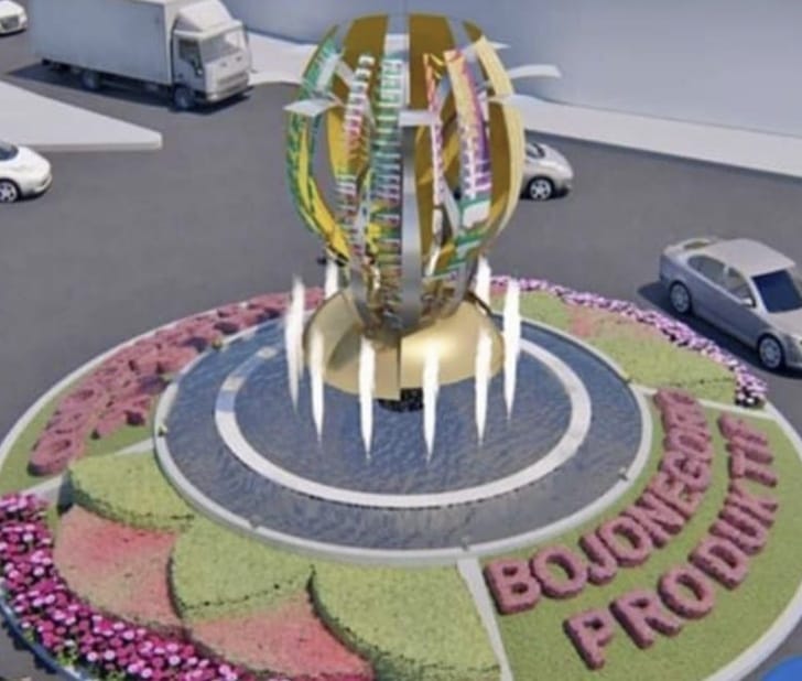 Tak Disangka, Tugu di Bundaran Jetak Bojonegoro Ternyata Berbentuk Bunga Mekar