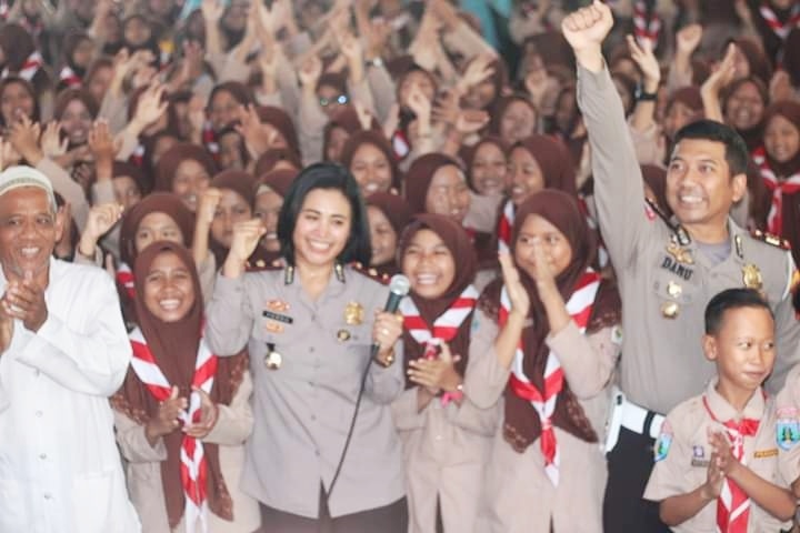 Wujudkan Polisi Sahabat Santri, Polres Lamongan 'Serbu' Ponpes Mawar