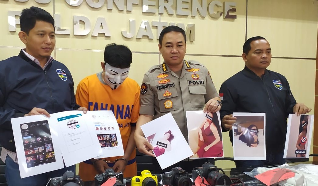 Fotografer Porno Asal Malang Dibekuk Polda Jatim