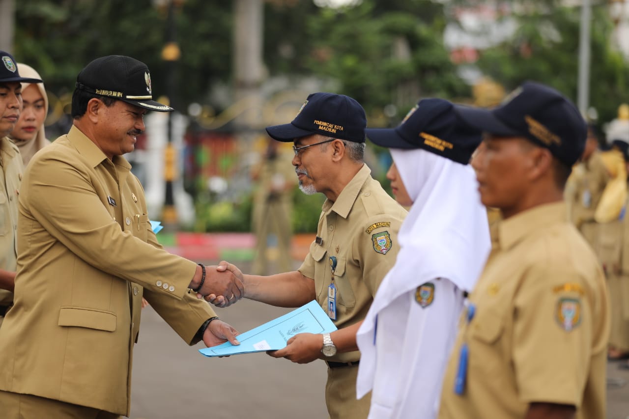 Hore, 200 ASN Kota Madiun Naik Pangkat