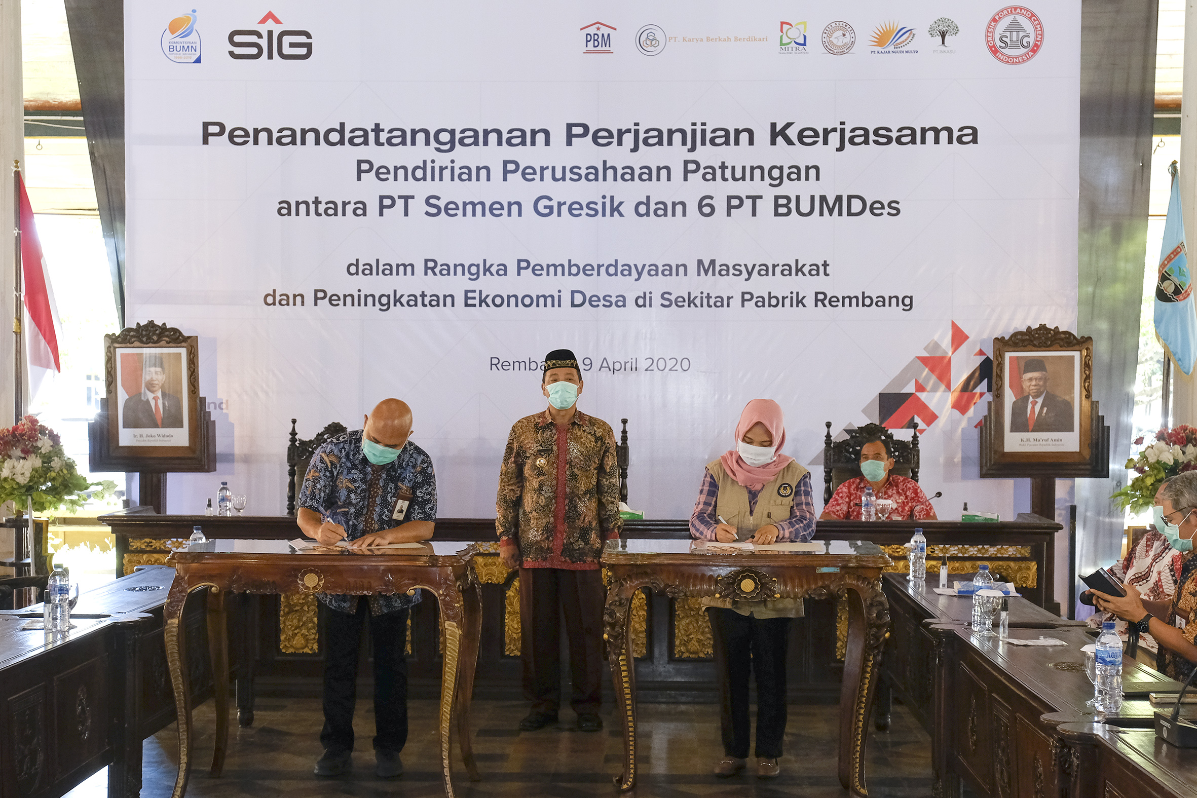 Gandeng 6 BUMDes Semen Gresik Dirikan Perusahaan Patungan