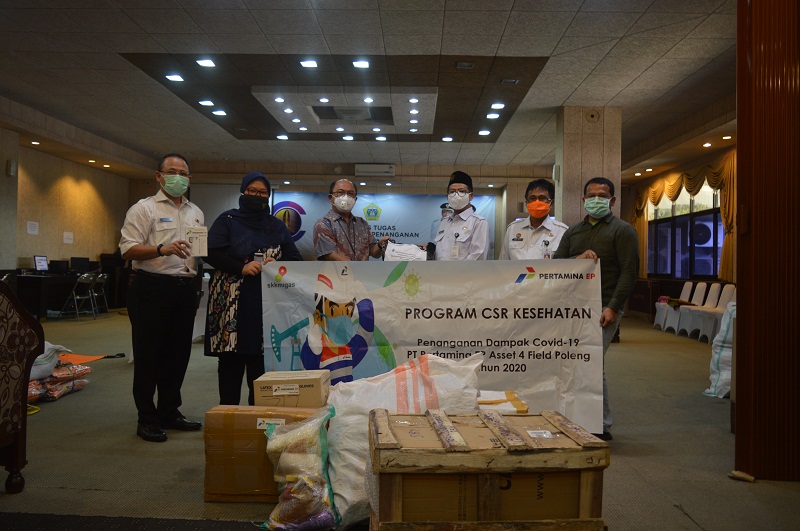 Pertamina EP Asset 4 Poleng Field Bantu APD ke Pemkab Gresik
