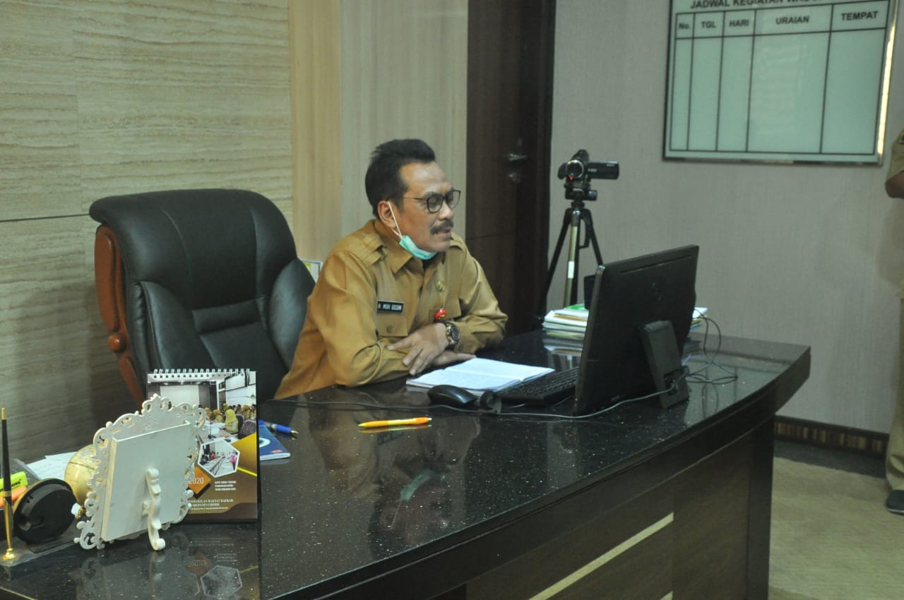 Wabup Gresik Minta Selama PSBB Seluruh Bantuan Pemerintah Disalurkan