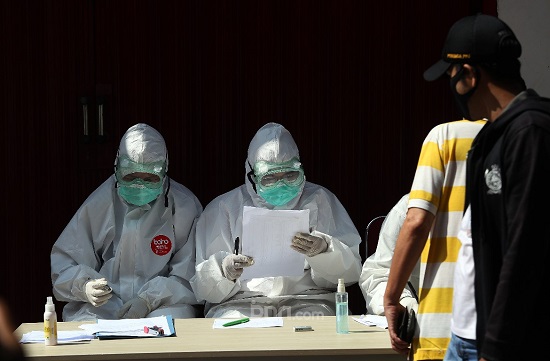 30 Personel Polsek Kademangan Blitar Jalani Rapid Tes