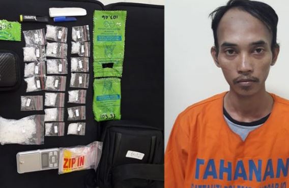 Pemuda Ini Ditangkap Edarkan Sabu-sabu dari Kamar Kos