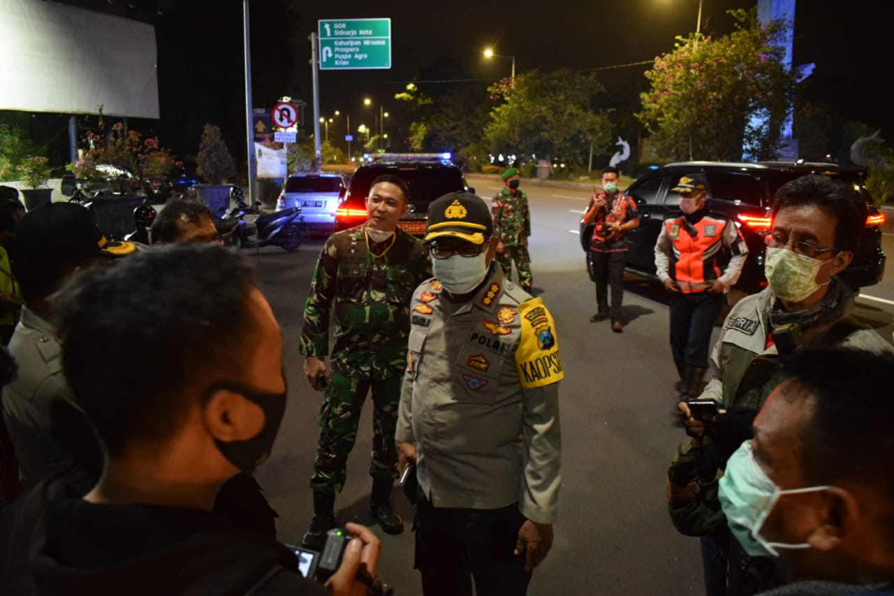 Polresta Sidoarjo Ingatkan Sanksi Bagi Pelanggar PSBB
