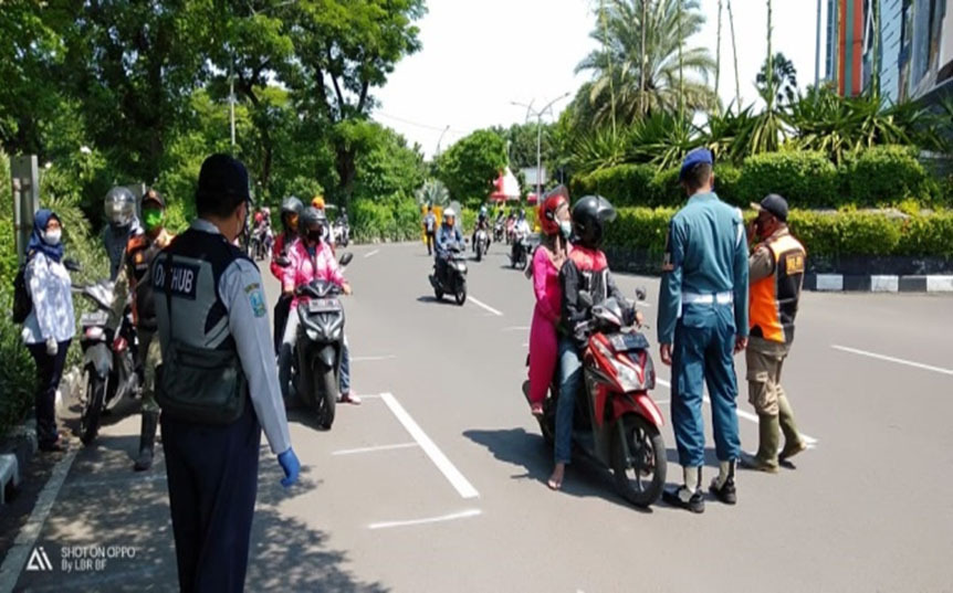 Pomal Lantamal Dukung Personel Amankan PSBB di Surabaya
