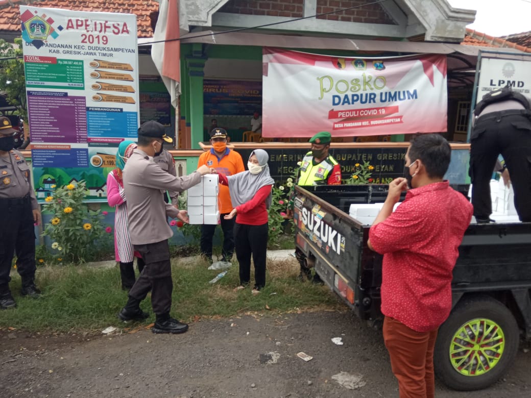 Tinjau Dapur Umum, AKBP Kusworo Pastikan Tercukupi