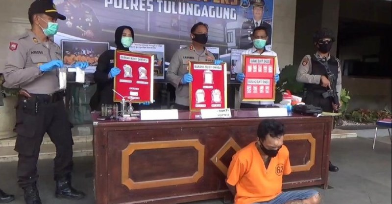 Bandar Sabu Kediri Dibekuk di Tulungagung