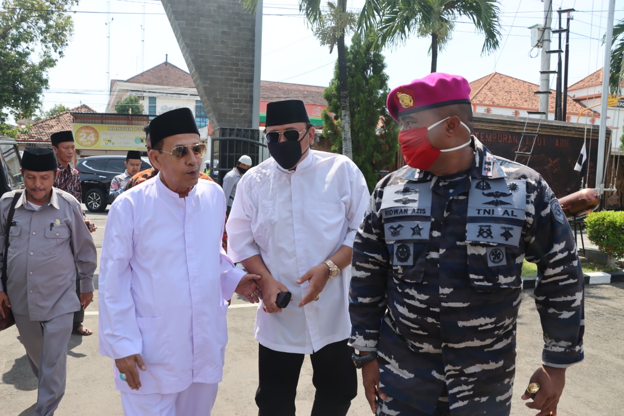 Habib Lutfi Kunjungi Pangkalan TNI AL Tegal, Harap Semangat Lawan Covid-19 Satukan Bangsa