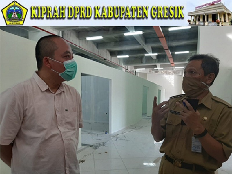 Sidak Kesiapan Ruang Isolasi Pasien Covid di Gejos, DPRD Gresik Minta Pekerjaan Dipercepat