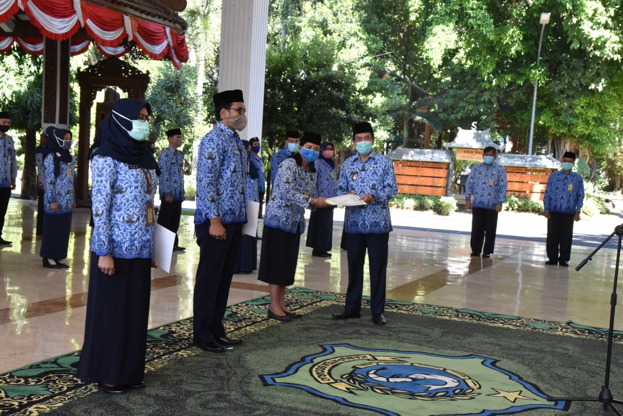 Terapkan Protokol Kesehatan, Pelantikan ASN Sidoarjo Dipecah Jadi Empat Lokasi