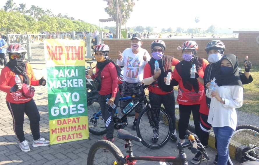 Ayo Berolah Raga, SMP YIMI Gresik Dukung Hidup Sehat