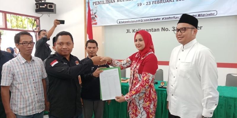 Pasangan Faida-Vian, Optimis Berkas Jalur Perseorangan Sesuai Syarat